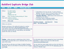 Tablet Screenshot of guildfordbridgeclub.org.uk
